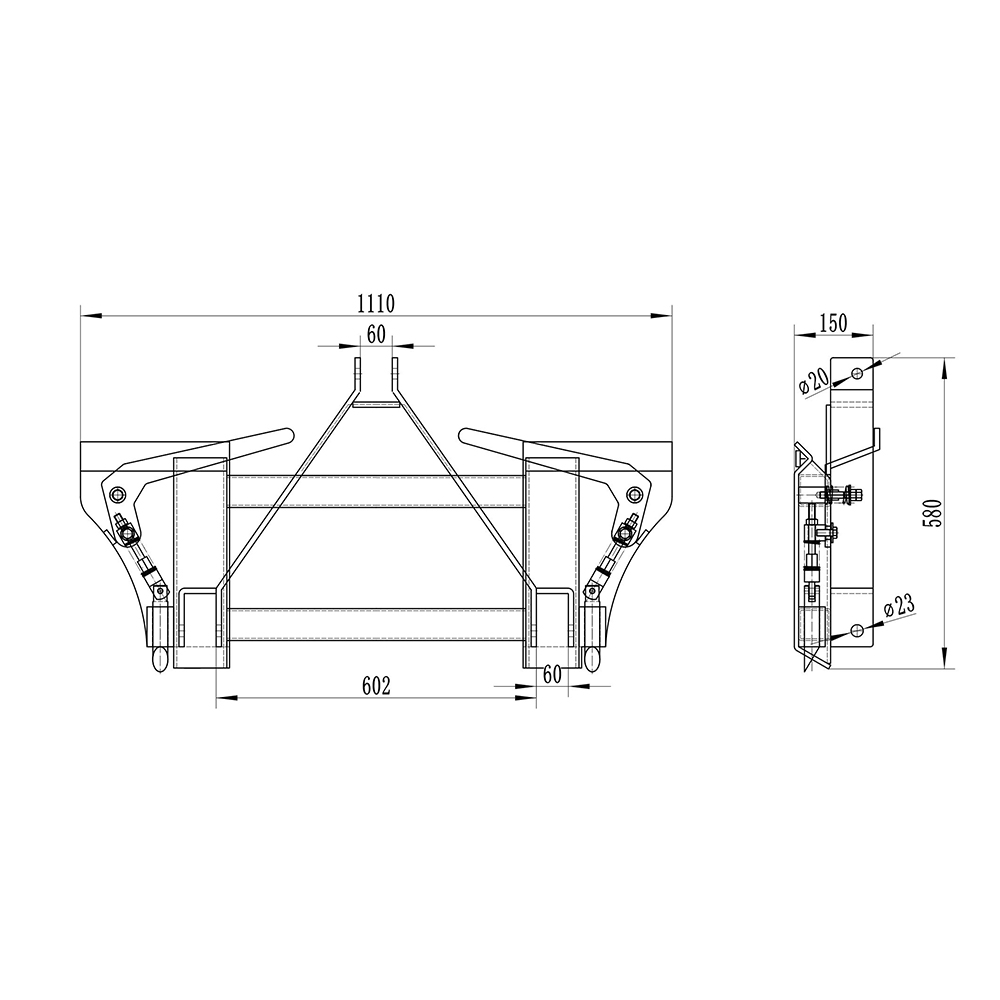 3 Ukážte na univerzálny rýchlotažný šmykom riadený traktor details