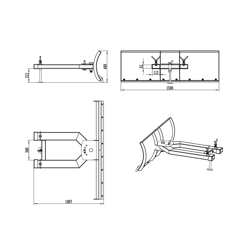 Radlica snehového pluhu details